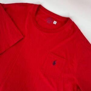 Polo Ralph Lauren 2XLT Red Pocket T Shirt Big Tall Pony Logo